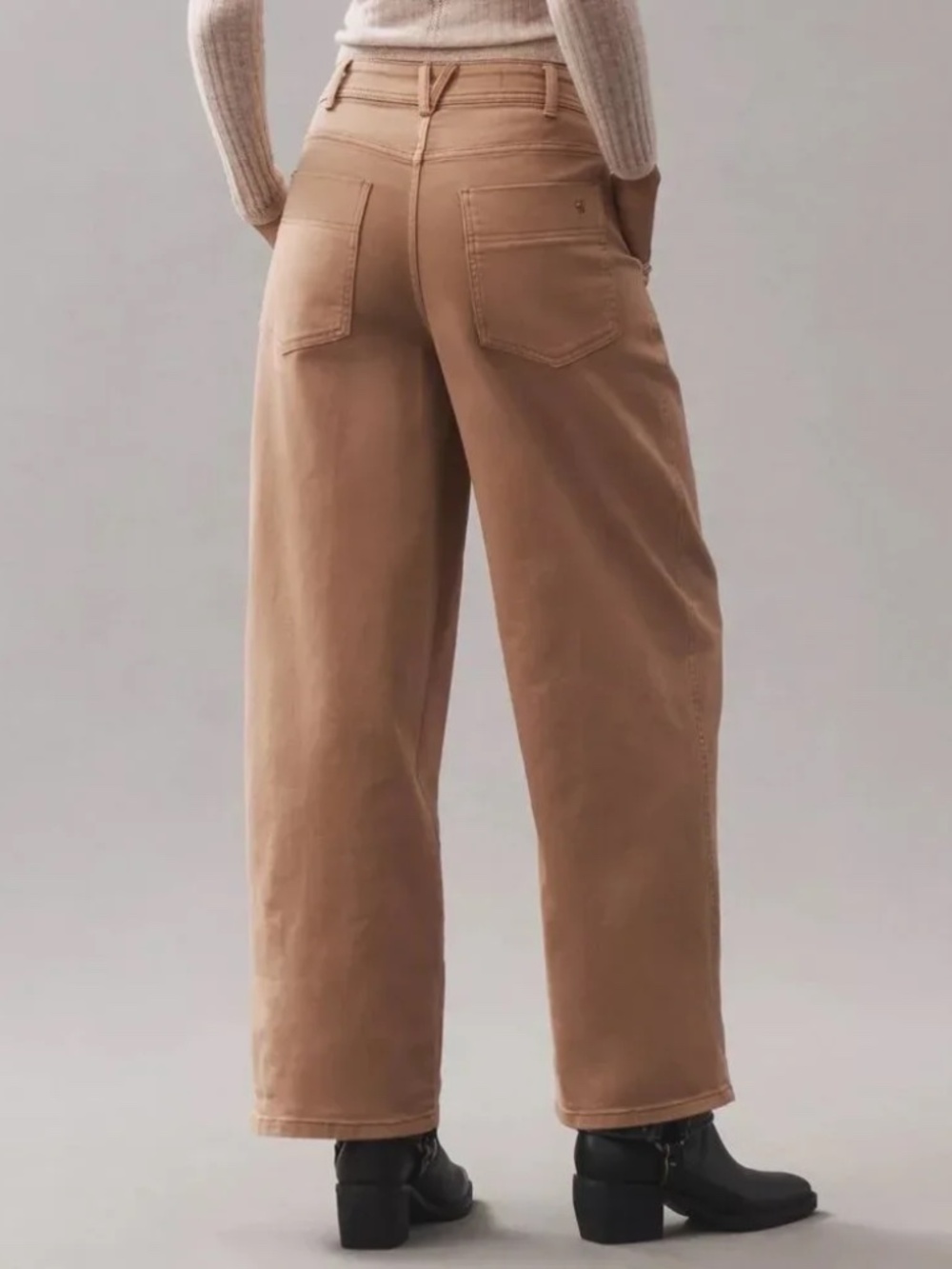 Anthropologie The Mason High-Rise Relaxed Gaucho Ankle Pants by Pilcro - Picture 2 of 4